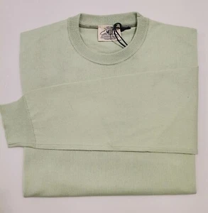 MAGLIONE GIROCOLLO UOMO MQJ 9000 VERDE ACQUA COTONE NUOVI ARRIVI PRIMAVERA ESTAT - Imagen 1 de 4