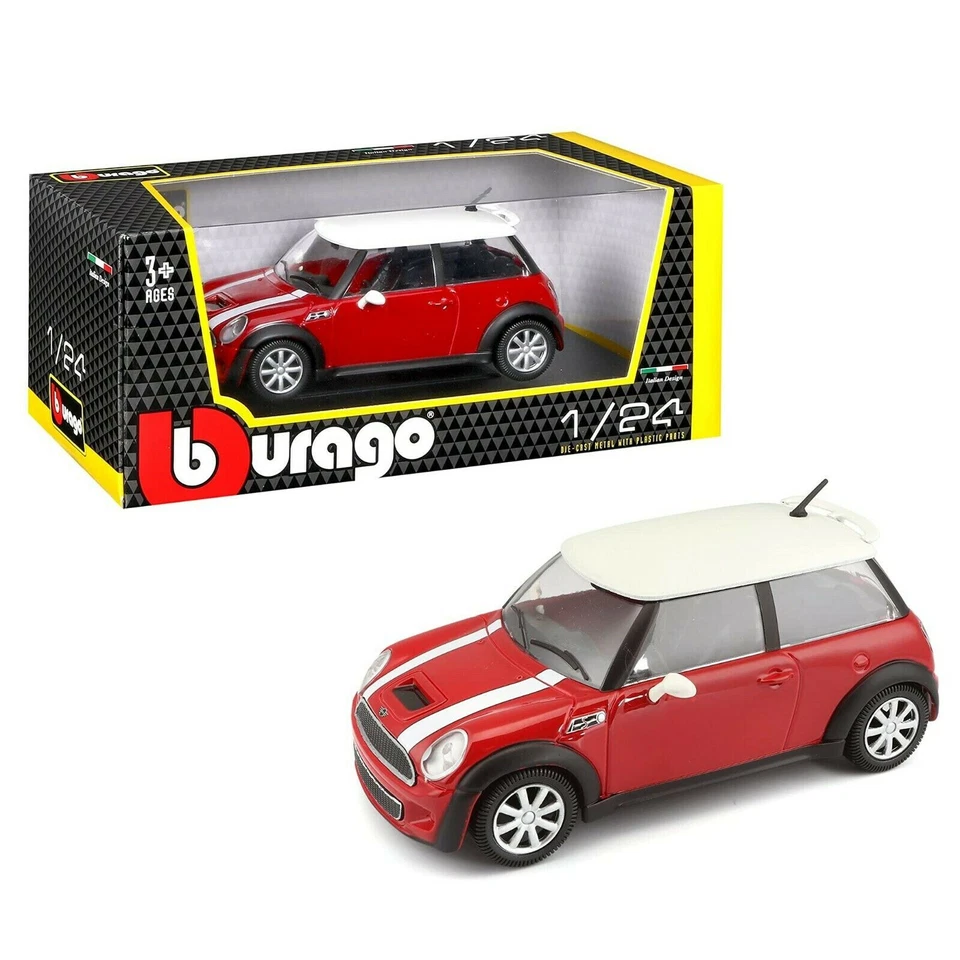 Mini Cooper S Car Model Metal Bburago Collectible Game 1:24 - Immagine 1 di 1
