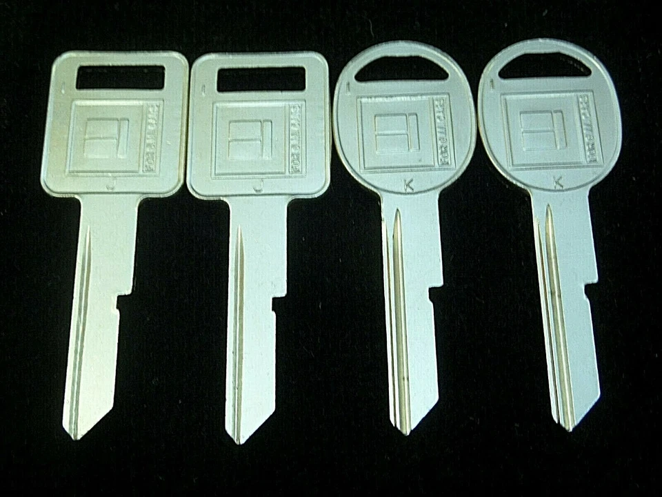 2 juegos de llaves GM 1970 1974 1978 1982 J/K Chevrolet Pontiac Cadillac Buick Olds GMC Foto 1 de 2