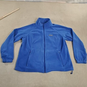 Columbia Jacket Womens 2X Blue Fleece Full Zip Sweater Winter Outdoors Casual /a - Picture 1 of 9