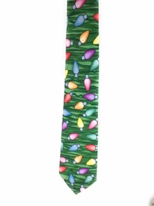 Corbata Keith Daniels Navidad De Colección Multicolor Bombillas CT1 - Imagen 1 de 4
