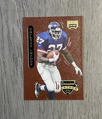 1996 NFL Playoff Contenders 'Genuine Leather' | Rodney Hampton | #27 | Giants - Image 1 of 3