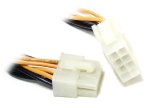 ATX EPS P8 PSU 8-poliger Stecker zu Buchse 12V CPU Strom-Kabel Verlängerung 20cm - Bild 1 von 1