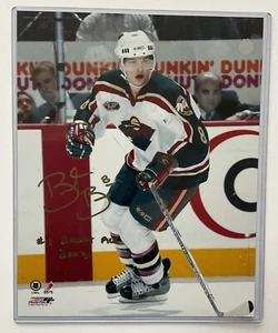 Foto BRENT BURNS Minnesota Wild Autografiada 8x10 INSCRITA fotografía firmada - Imagen 1 de 2