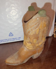 Vtg Antique Western Boot 4"  Ceramic Decorative. Toothpics, Candle..