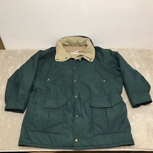 Vtg L.L Bean Maine Warden’s Parka Coat Jacket Green XL NO HOOD USA Made