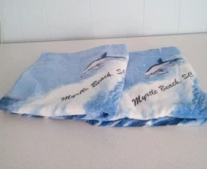 Beach Towels / Bath Towels - Myrtle Beach- Set of 2 - Picture 1 of 4