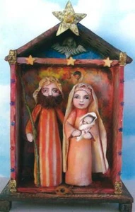 Cloth Folk Art Doll Pattern "Nativity" By Susan Barmore - Picture 1 of 1