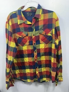 Fox Racing Shirt Mens XL Plaid Flannel MTB Outdoor Bike Motocross Pockets - Picture 1 of 7