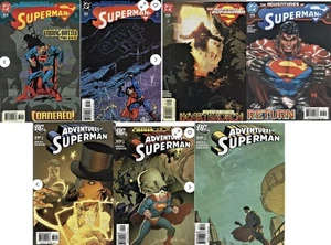 ADVENTURES of SUPERMAN Lot of 7-2002 to 2006 - #s 609 610 611 626 644 645 646 VF - Picture 1 of 8