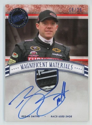 Regan Smith 2012 Fanfare Magnificent Materials Blue Auto /25 Shoe #MMSE-RS - Image 1 of 3