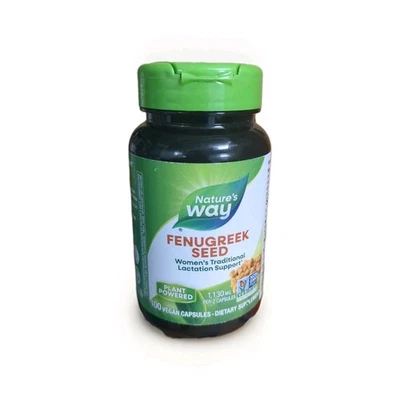 Semente de feno-grego Nature's Way 100 cápsulas veganas validade 29/04 - Imagem 1 de 3