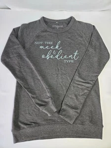 Not The Meek and Obedient Type Outlander Claire Crew Neck Sweatshirt Size M - Picture 1 of 8