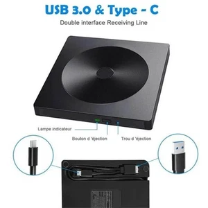 `Usb 3.0 Type C External Dvd Cd Writer Cd Player Low Noise And Power Extern - Afbeelding 1 van 8
