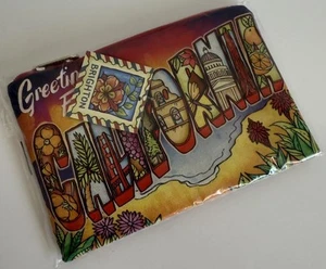 Bolsa con cremallera para tarjetas postales Brighton California nueva con etiquetas - Imagen 1 de 3