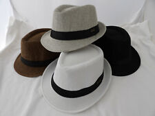 Fedora Hat Unisex UV Protection 100% Paper Lucky 7 USA One Size 