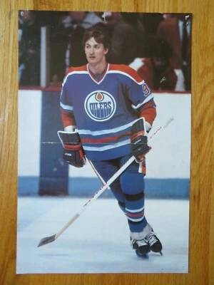 WAYNE GRETZKY No. 99 EDMONTON OILERS Pin-Up Poster REJEAN HOULE GUY LaPOINTE - Image 1 of 2
