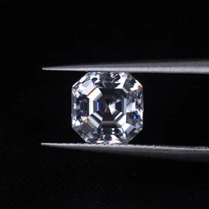 Asscher Cut 6x6mm DEF White VVS Loose Moissanite - Picture 1 of 5
