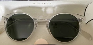 Womens Oliver Peoples Round Clear Frame Gray Lenses Sunglasses - Picture 1 of 3