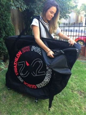 2×2 Quick Fit Aero-comfort Sports TT and Road Bike Bicycle Carry Travel Bag - Image 1 of 4
