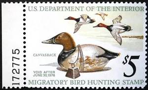 RW42 Federal Duck Hunting Stamp w/ block #, MNH, OG, 1975 stamps collectibles - Picture 1 of 2
