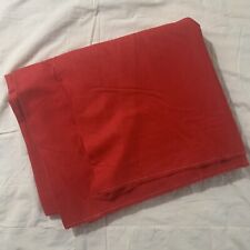 Vintage 80s 90s Tomato Red Wool Suiting Fabric 115x54”