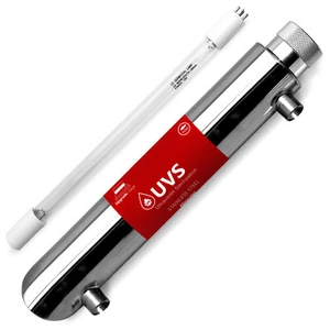 Bombilla ultravioleta de 10 pulgadas y carcasa para filtración de agua - Sistema de ósmosis inversa - Imagen 1 de 7