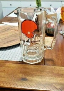 NFL - "Cleveland Browns - Slim Jim" 8 Inch 22 Oz Glass Mug - Picture 1 of 9