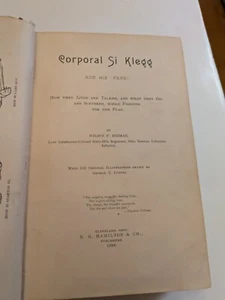 Corporal Si Klegg and His "Pard" copyright 1887 Published 1888 Civil War Stories - Picture 1 of 23