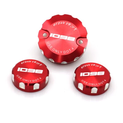 Tapa de depósito de líquido de cilindro de freno delantero trasero para DUCATI 1098/R/S 2007-09 Foto 1 de 3