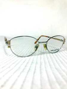 Vtg 90s Ted Lapidus Metal Oval Glasses Frames NOS Eyeglass Optical Minimal 51/18 - Picture 1 of 9