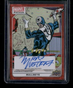 Bullseye #158 Creator Auto Orange Rainbow /25 Upper Deck 2023 Marvel Platinum - Picture 1 of 3