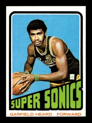 1972 73 Topps #98 Garfield Heard SuperSonics EX-MT *9s - Image 1 of 2