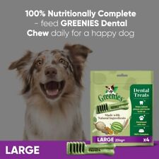 Greenies Canine Dental Chews Large. 3 x 170g. Clean Teeth and Freshen Breath
