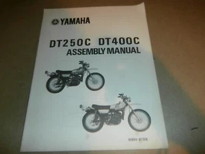 Vintage 1975 Yamaha DT250C DT400C Motorcycle Dealer Assembly Manual - Picture 1 of 7
