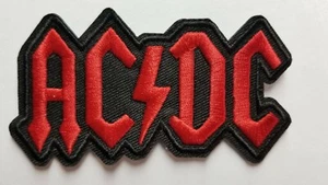 AC/DC Die-Cut Logo embroidered IRON ON , OR SEW PATCH - Picture 1 of 1