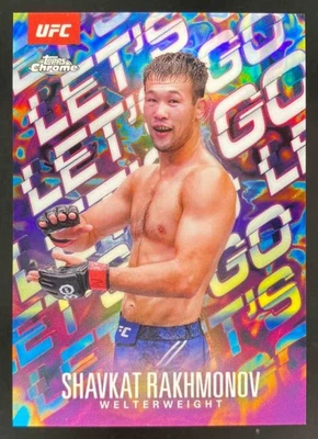 Shavkat Rakhmonov 2025 Topps UFC Chrome Let's Go #LGO-9 - Image 1 of 4