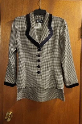 Traje Blazer Falda Vintage Dawn Joy Moda 2 Piezas Espiga Tostado Talla 6 Foto 1 de 4