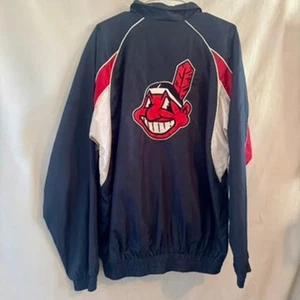Vintage Cleveland Indians Genuine Merchadise Windbreaker Medium MLB - Picture 1 of 5