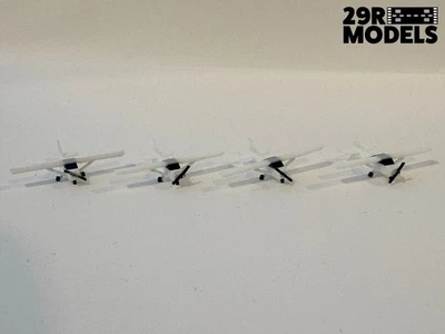 1/400 Scale Cessna 172 Skyhawk 3D Printed Airplane Model (4-PACK) - Image 1 of 4