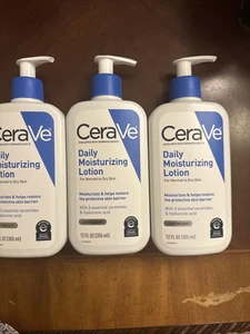 3 Pack CeraVe Daily Moisturizing Face and Body Lotion Normal To Dry Skin 12 oz - Picture 1 of 1