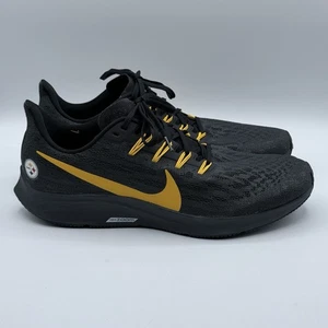 Nike Pittsburgh Steelers Air Zoom Pegasus 36 Sneakers Shoes Men 11.5 Never Worn - Picture 1 of 9