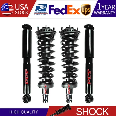 Front Struts + Rear Shocks for GMC Envoy Chevy Trailblazer SSR Saab 9-7X Buick - Image 1 of 4