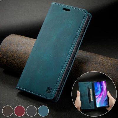 Magnetic Flip Wallet Case Leather Cover for Xiaomi Redmi Note12/11s/10s/9s/8 Pro - Image 1 of 4