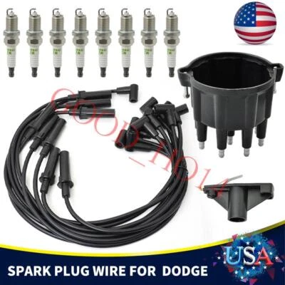 Tapa de cables y rotor y bujías FIts 1994-03 Dodge Ram camioneta y furgoneta 5,2 L 5,9 L Foto 1 de 4