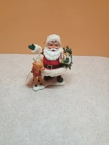 Vtg Christmas KSA Collectibles Fabriche Kurt Adler “Santa And Rudolph ” Santa  - Picture 1 of 7