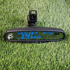 06-11 CADILLAC DTS REAR VIEW INTERIOR MIRROR W AUTO DIM COMPASS E11-015322 OEM - Picture 1 of 6