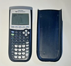 Texas Instruments TI-84 Plus Graphing Calculator Math W/Cover -Tested-Working - Picture 1 of 7