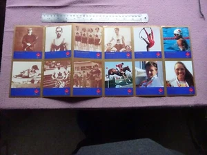 STRIP 12 TRADING CARDS - CANADAS GREATEST OLYMPICS (12 SPORTING HEROES ) - Picture 1 of 8