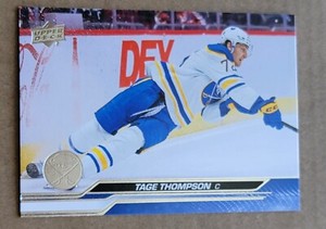 Tage Thompson 2023-24 Upper Deck Series 1 #17 Buffalo Sabres